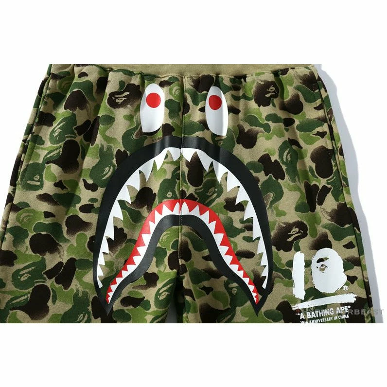 BAPE Chinese Style Ink Camouflage 10th Anniversary Limited Pants ‘GREEN’