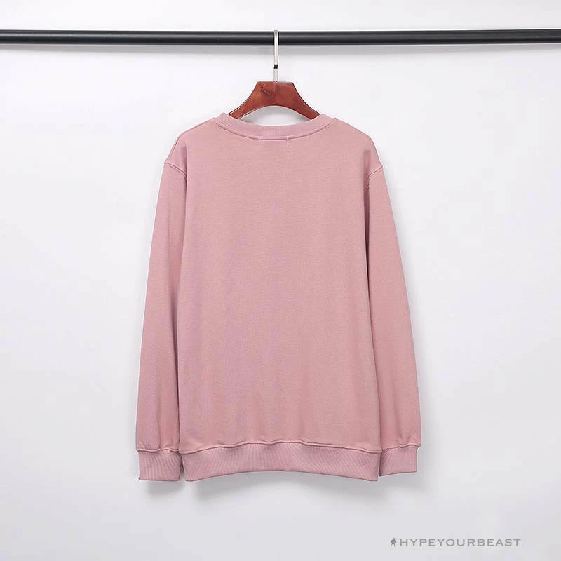 BAPE Classic Ape Head Embroidered Long Sleeve Shirt ‘PINK’ Clothes