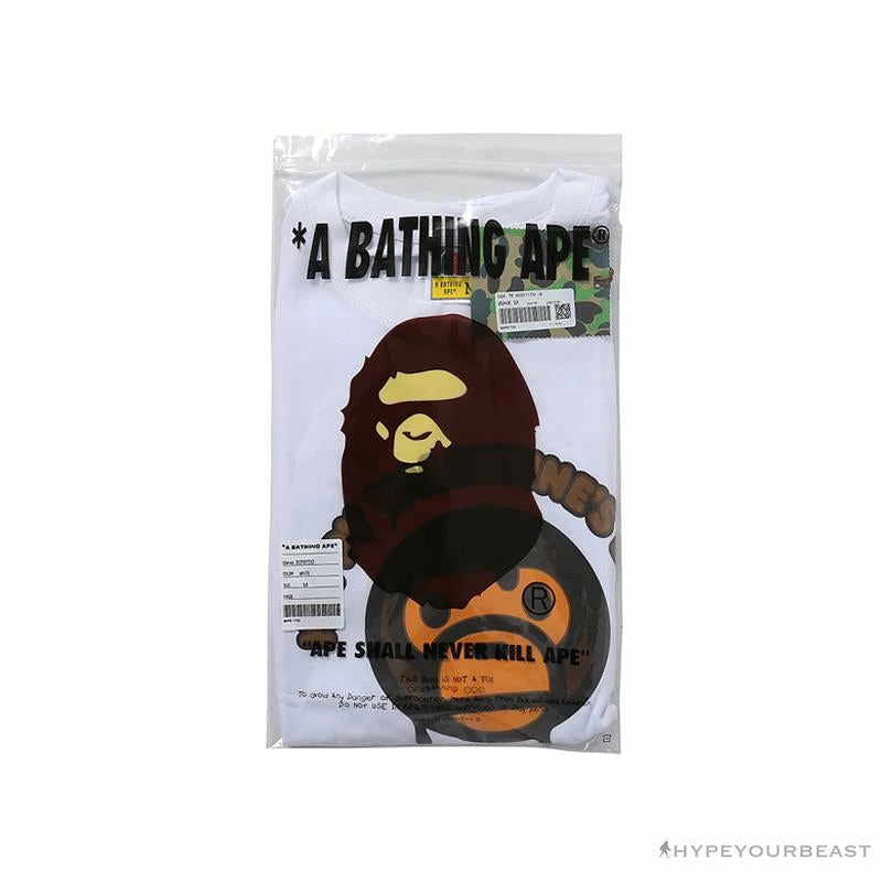BAPE Baby Milo Valentine’s Day Chocolate Tee Shirt ‘WHITE’ Clothes