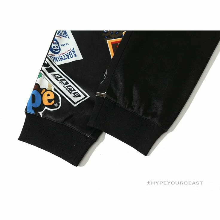 BAPE Badge LOGO Sticker Style Stitching Pants