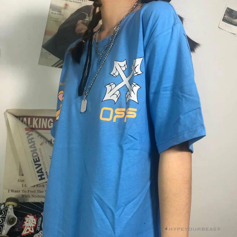 OFF-WHITE Jerry Move Faster Tee Shirt ‘BLUE’