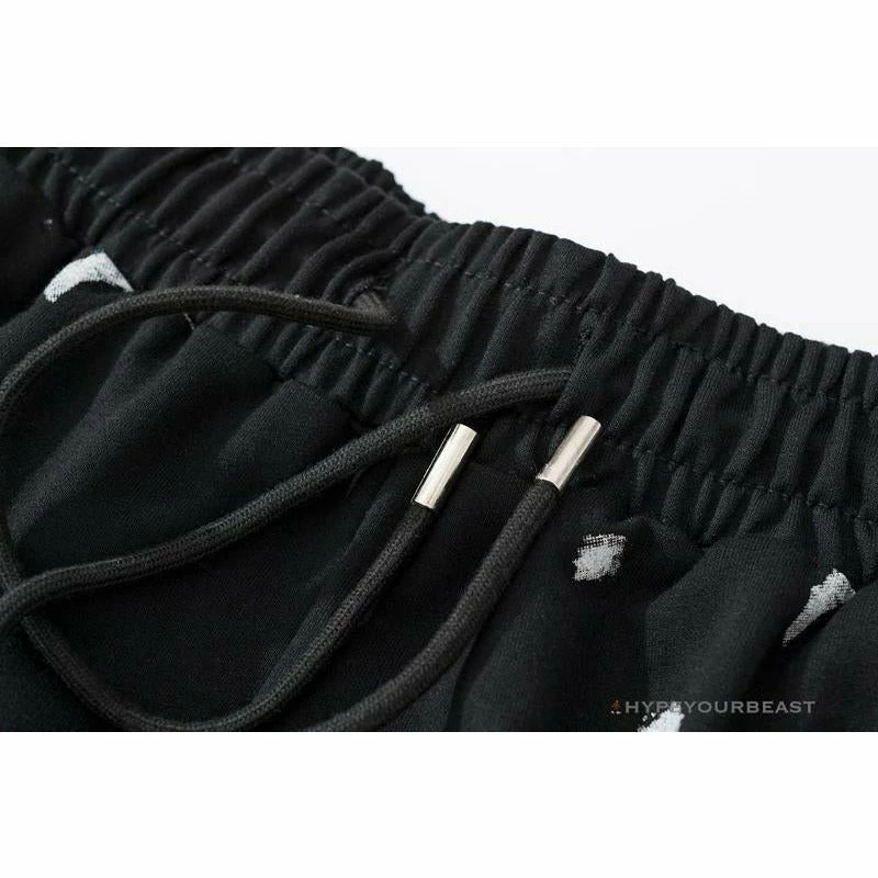 Pants OFF-WHITE Hot Starry Sky Fireworks Shorts ‘BLACK’