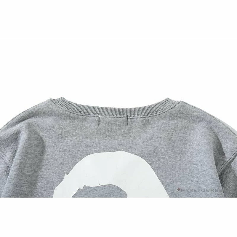 BAPE X RUSSELL ATHLETIC Joint Pullover Long Sleeve Shirt ‘GREY’