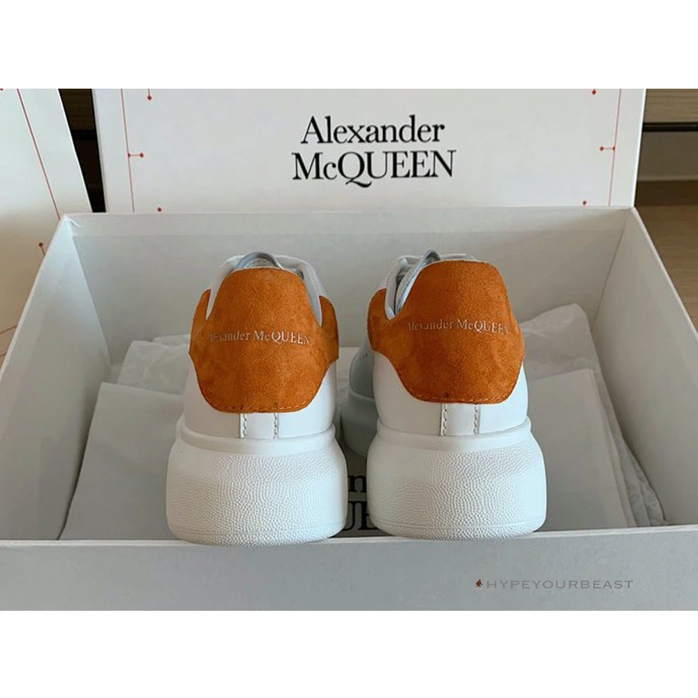 Alexander McQueen Women’s White / Orange Sneaker