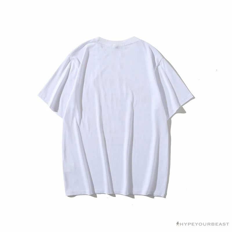 BAPE Violent Bear Color Stitching Tee Shirt ‘WHITE’ Clothes