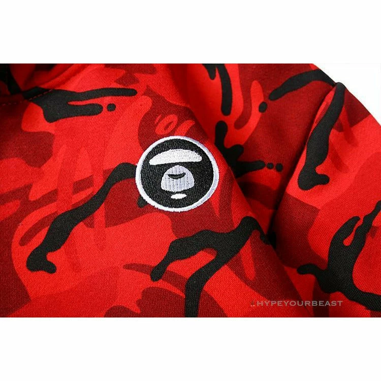 HypeYourBeast Bape Camo Hoodie Red Camouflage