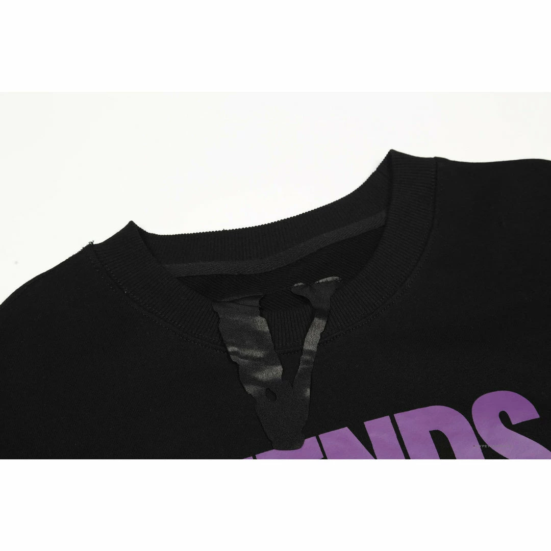 HypeYourBeast Shirts Vlone Purple Friends Shirt – Black