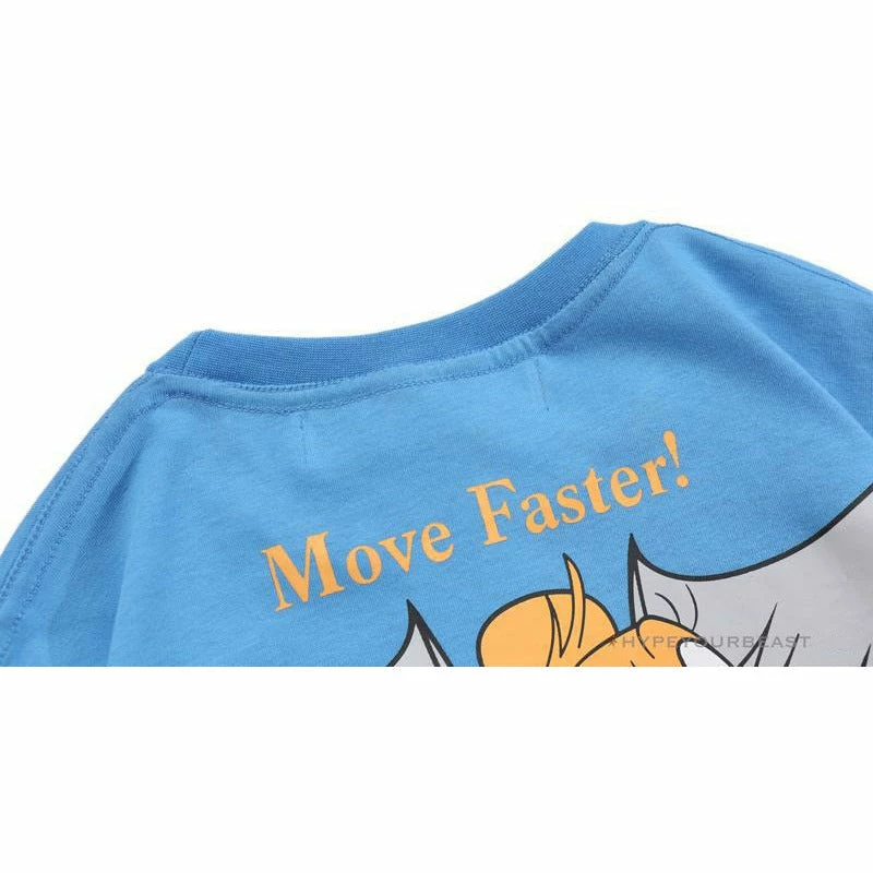 OFF-WHITE Jerry Move Faster Tee Shirt ‘BLUE’