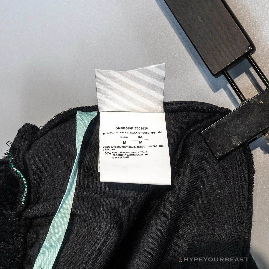 OFF-WHITE Side Webbing Casual Green Letter Pants