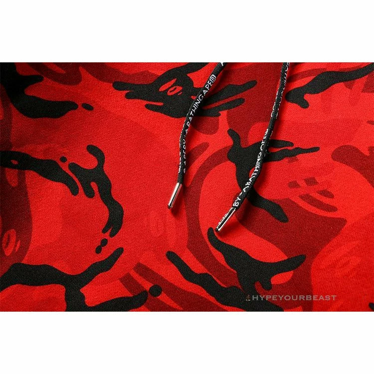 HypeYourBeast Bape Camo Hoodie Red Camouflage