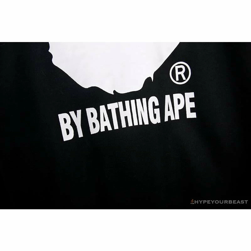 Clothes BAPE Behind The Great Ape-Man Head Long Sleeve Shirt ‘BLACK’