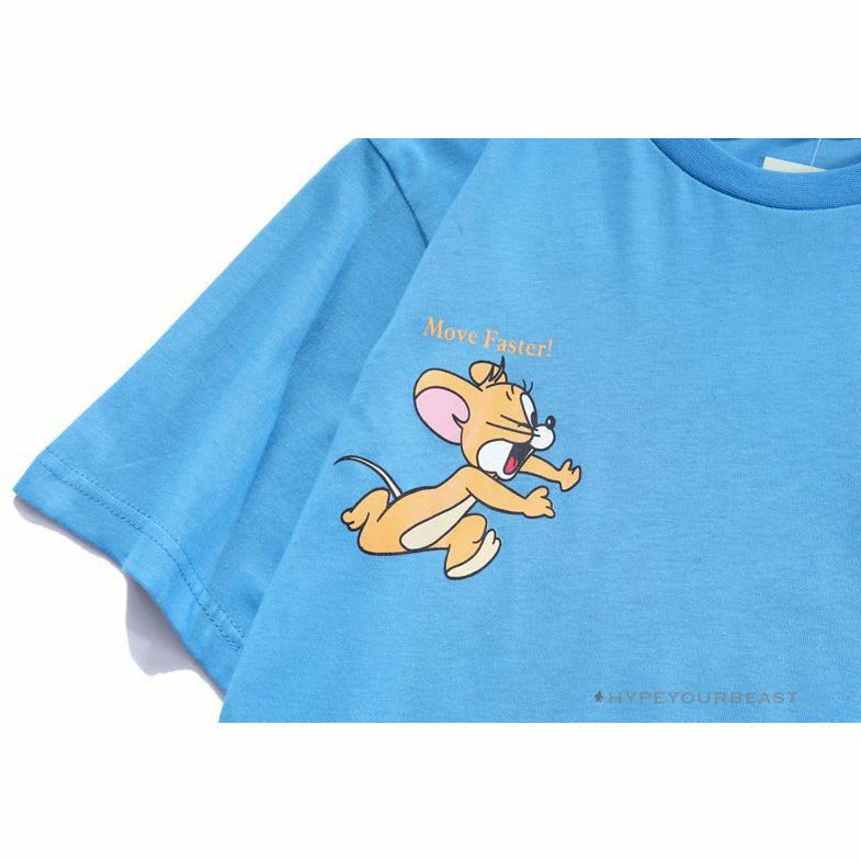 OFF-WHITE Jerry Move Faster Tee Shirt ‘BLUE’