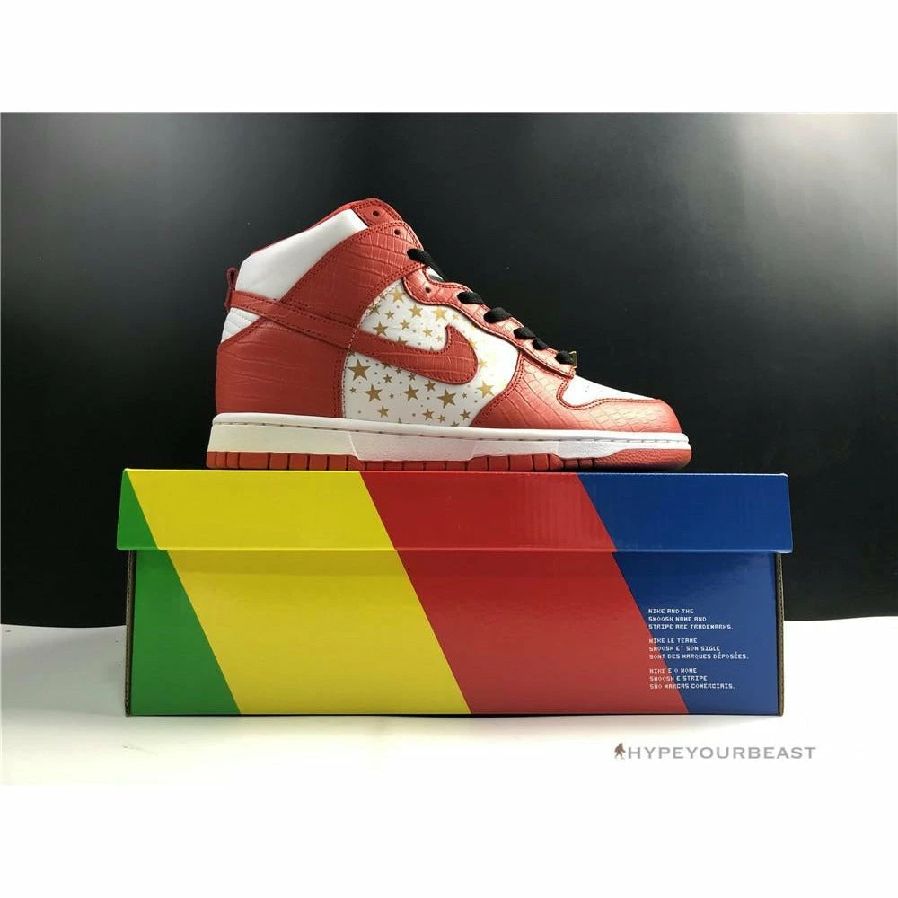nike dunk high x S*p*e red