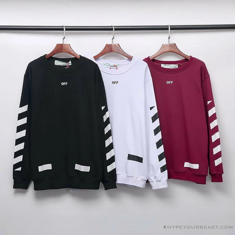 OFF-WHITE Classic Basic Cotton Terry Long Sleeve Shirt ‘WHITE’