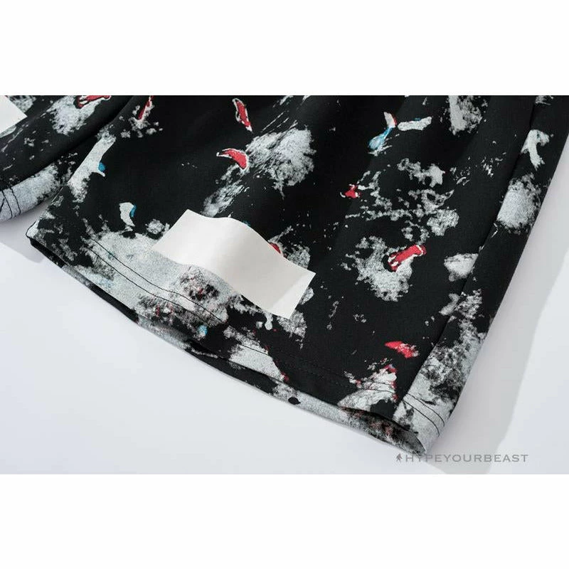 Pants OFF-WHITE Hot Starry Sky Fireworks Shorts ‘BLACK’