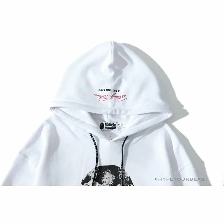 Clothes BAPE Marilyn Monroe Hoodie ‘WHITE’