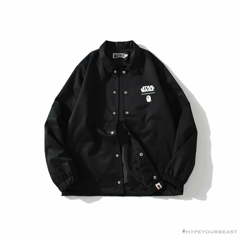 Clothes BAPE X Star Wars Collaboration Windbreaker Jacket ‘BLACK’