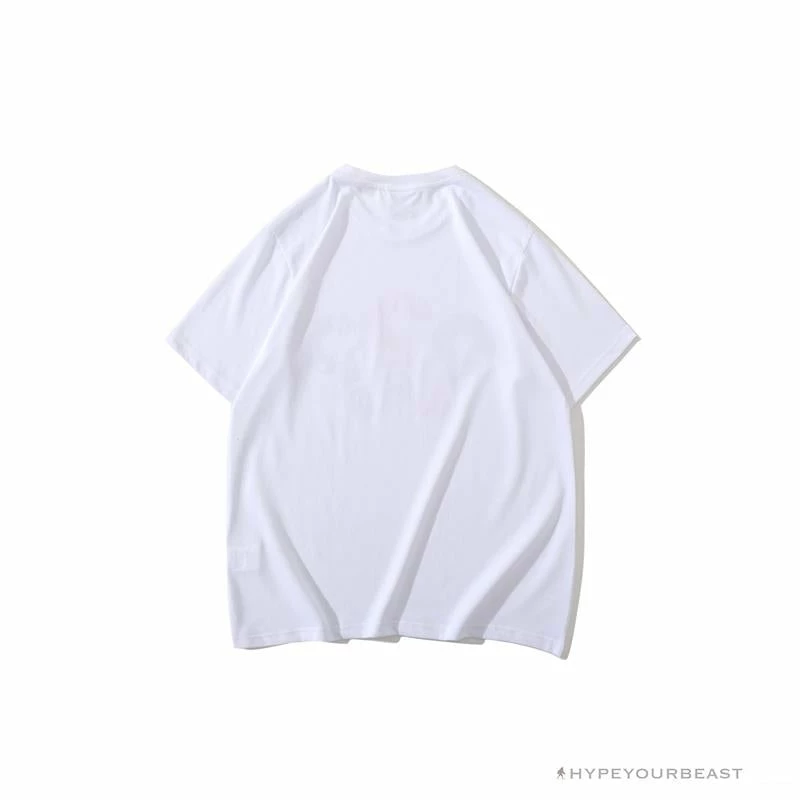 BAPE Camouflage Three-Color Question Mark Tee Shirt ‘WHITE’