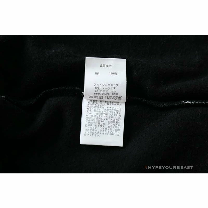 BAPE Badge LOGO Sticker Style Stitching Pants