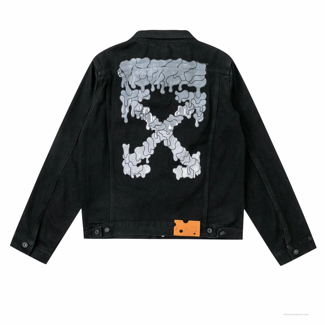 HypeYourBeast Off White Denim Black Jacket – Black Hoodies & Jackets