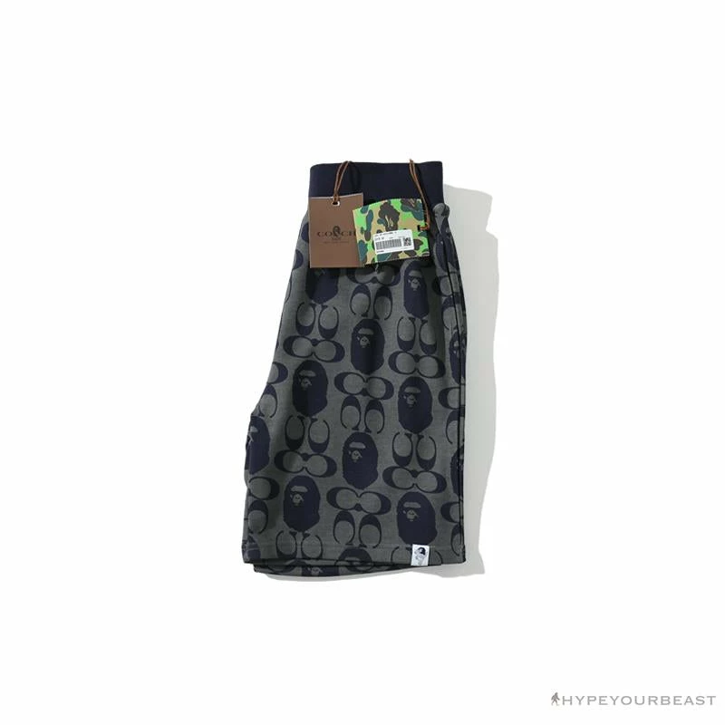 BAPE X COACH Co-Branded Dark-Blue Shorts Clothes