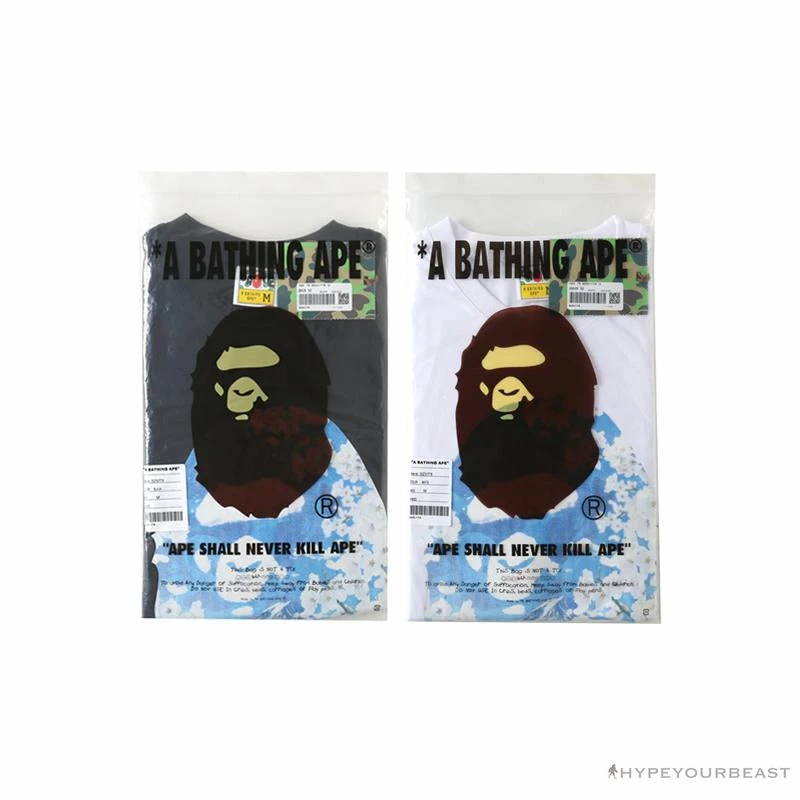 BAPE Japan Limited Edition Mt. Fuji Sakura Tee Shirt ‘BLACK’