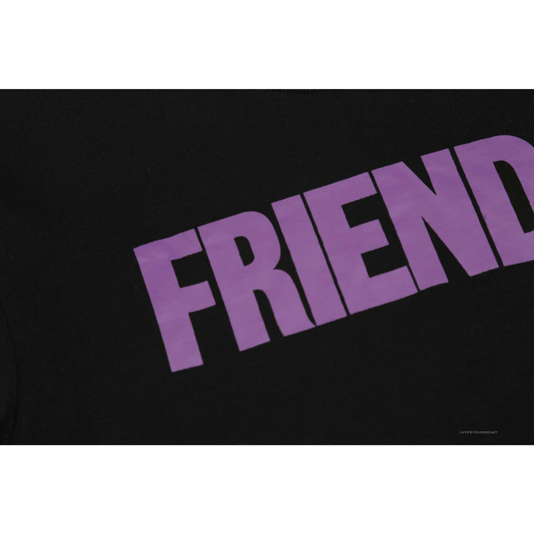 HypeYourBeast Shirts Vlone Purple Friends Shirt – Black