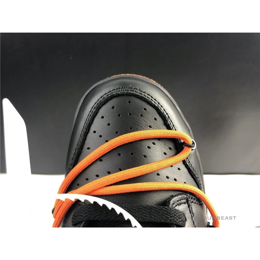 Off White X Nike Dunk Low Black Orange