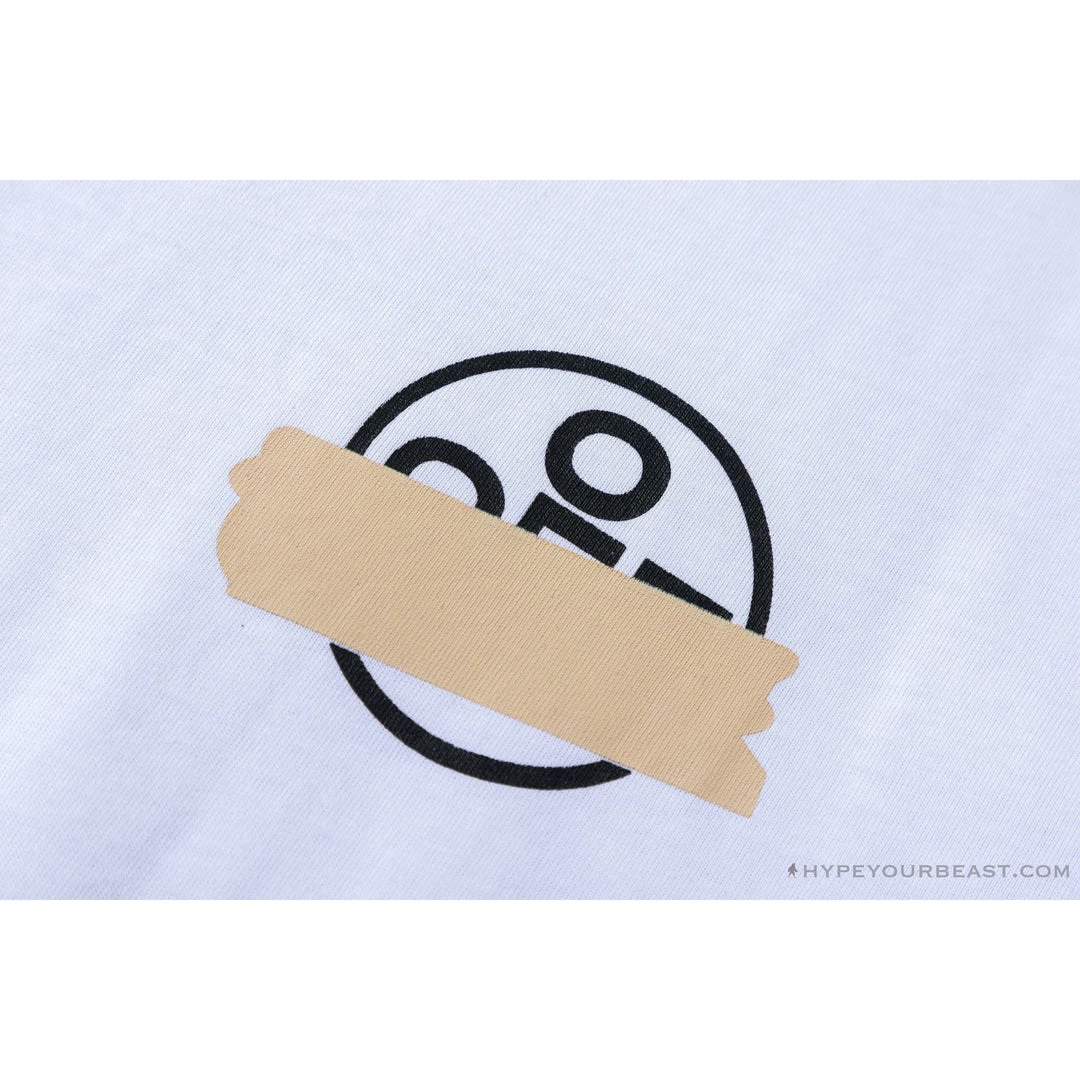 T-Shirts OFF-WHITE Classic Cross Yellow Arrow Tape Tee Shirt ‘WHITE’