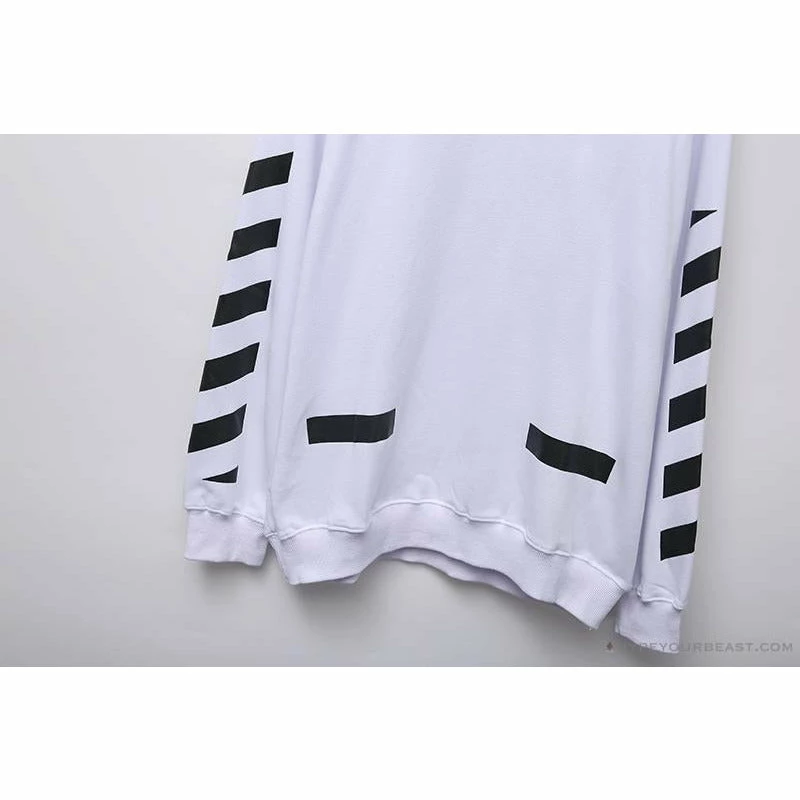 OFF-WHITE Classic Basic Cotton Terry Long Sleeve Shirt ‘WHITE’