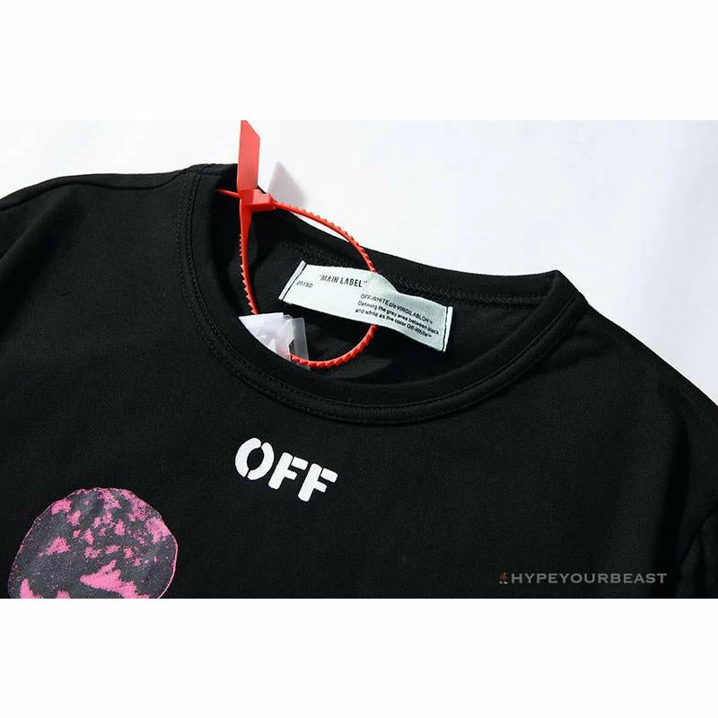 OFF-WHITE CO VIRGIL ABLOH Portrait Tee Shirt “BLACK’