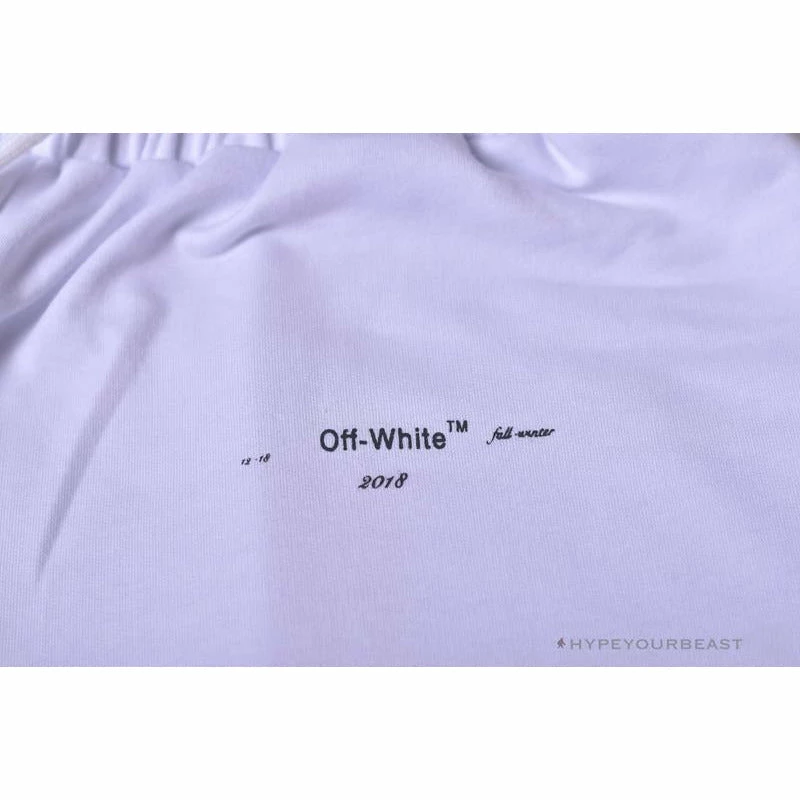 OFF-WHITE Dimensional Sketch Shorts ‘WHITE’ Pants