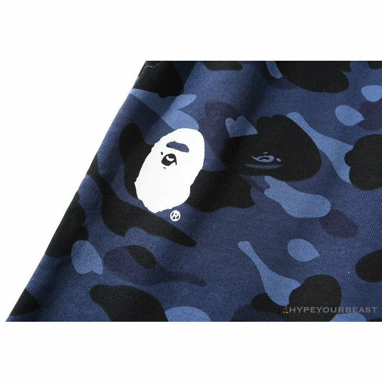 BAPE X PSG Paris Saint-Germain Camouflage Blue Pants Clothes