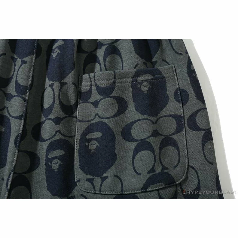 BAPE X COACH Co-Branded Dark-Blue Shorts Clothes