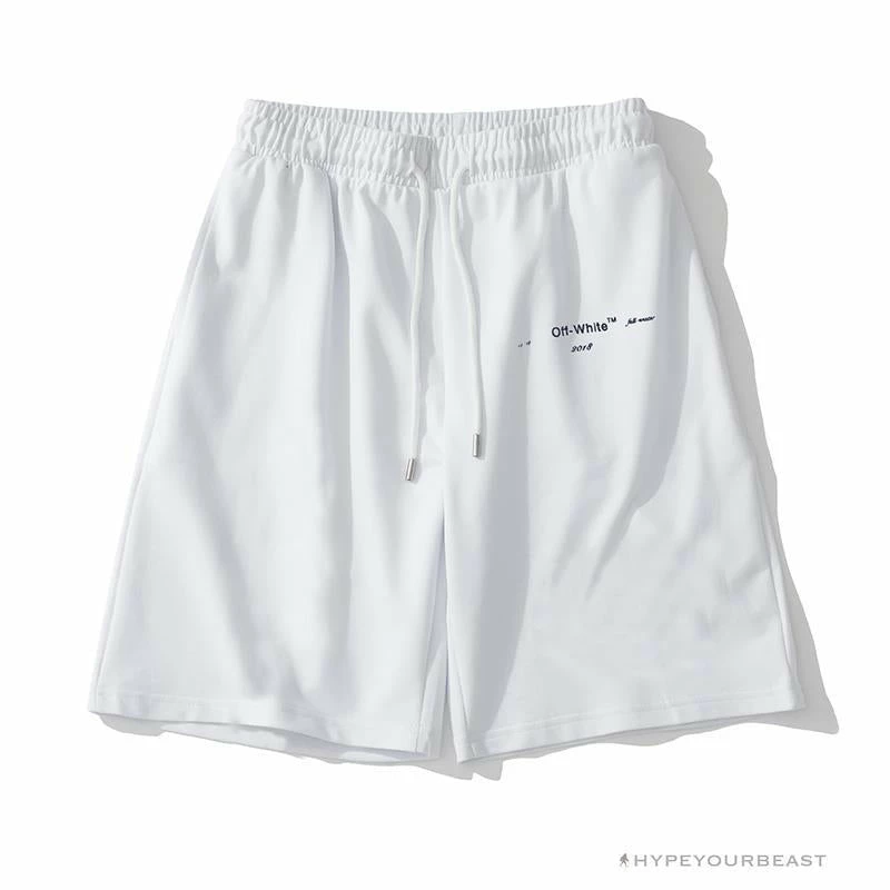 OFF-WHITE Dimensional Sketch Shorts ‘WHITE’ Pants