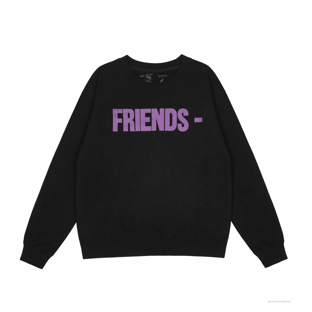 HypeYourBeast Shirts Vlone Purple Friends Shirt – Black