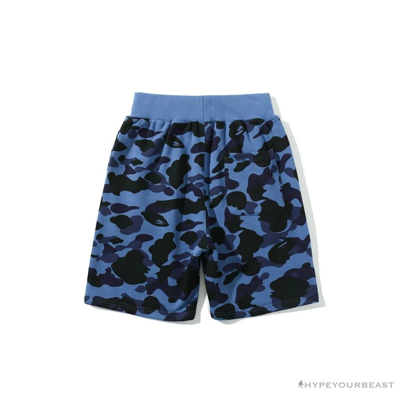 BAPE X READYMADE Tiger Head Foam Camouflage Shorts ‘BLUE’ Clothes