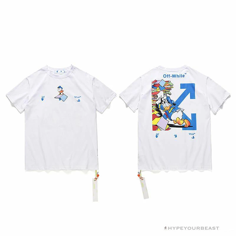 OFF-WHITE Summer Donald Duck Print Tee Shirt ‘WHITE’