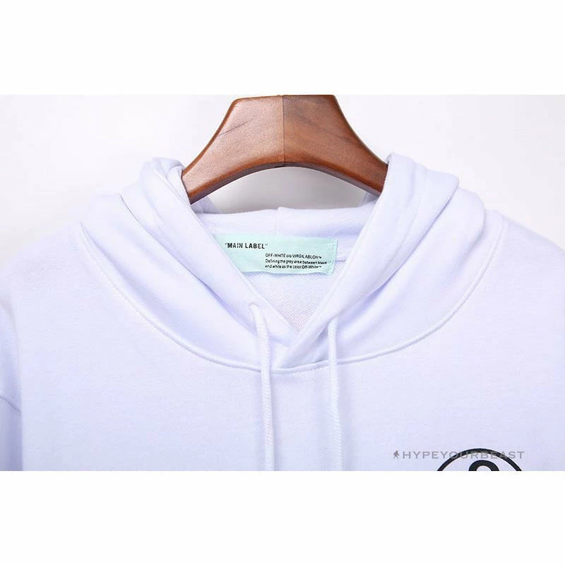OFF-WHITE Rubber Strip Arrow Hoodie ‘WHITE’ Hoodies & Jackets