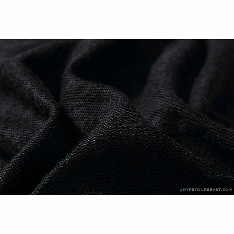 OFF-WHITE Classic Wave Oil Painting Cotton Terry Long Sleeve Shirt ‘BLACK’ Shirts