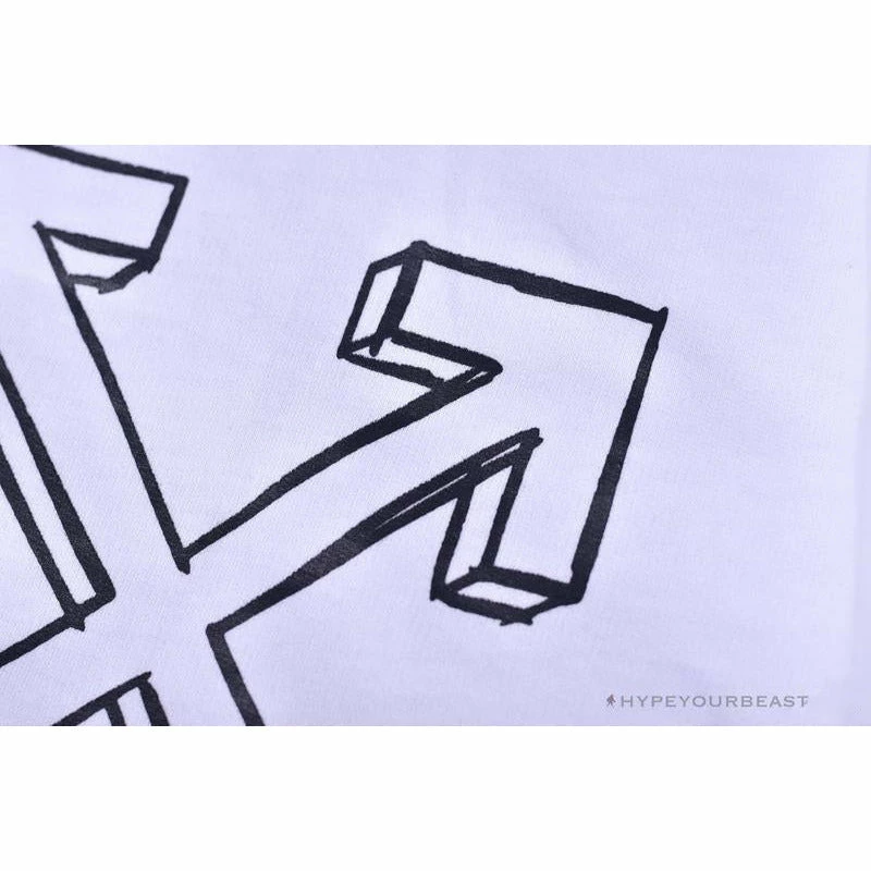 OFF-WHITE Dimensional Sketch Shorts ‘WHITE’ Pants