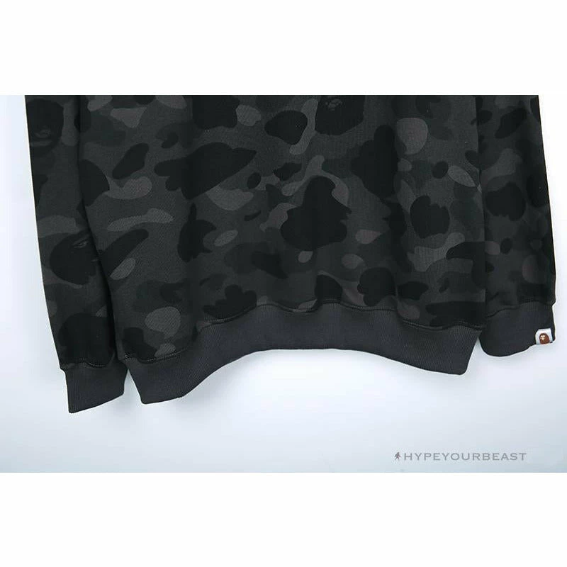 Clothes BAPE Classic Ape Head Embroidered Camouflage Long Sleeve Shirt ‘GREY’