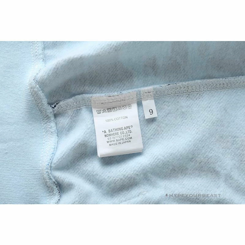 HypeYourBeast Bape Camo Hoodie Shark Head BLUE