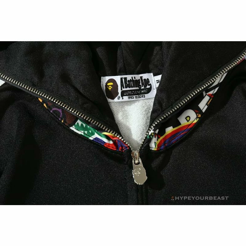 Clothes BAPE Badge LOGO Sticker Style Stitching Hoodie