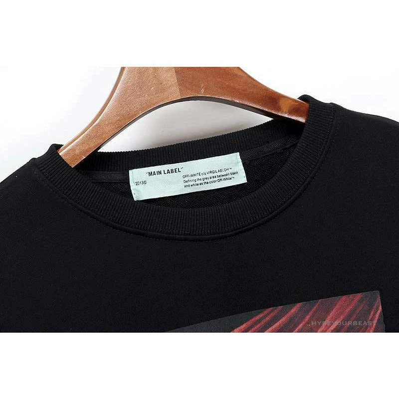 OFF-WHITE New Madonna Painting Cotton Terry Long Sleeve Shirt ‘BLACK’ Shirts