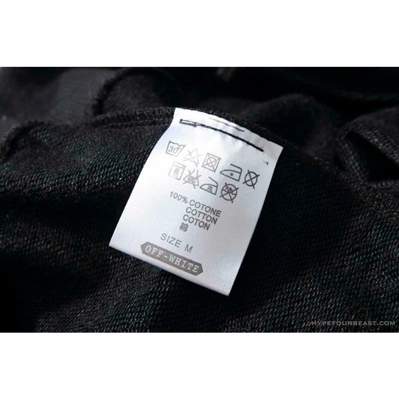 OFF-WHITE Classic Wave Oil Painting Cotton Terry Long Sleeve Shirt ‘BLACK’ Shirts