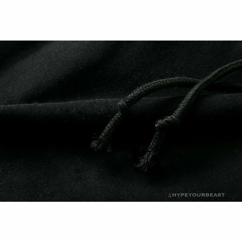 BAPE Classic Ape Head Embroidered Standard Cotton Terry Pants ‘BLACK’ Clothes