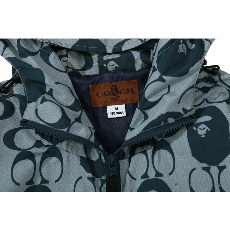 BAPE X COACH Co-Branded Grey-Blue Shorts Clothes