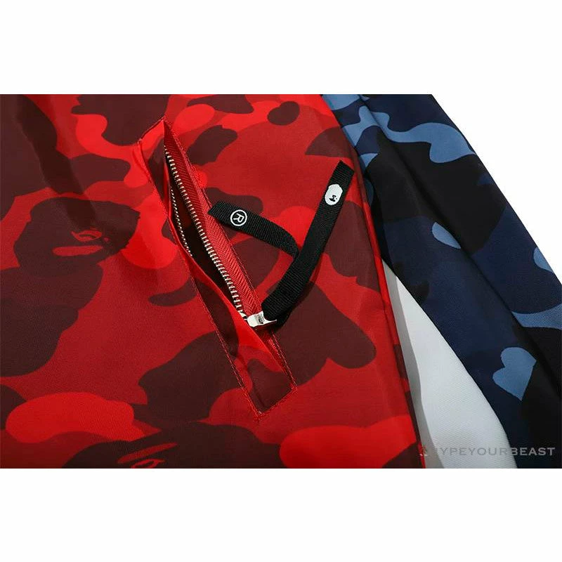 Clothes BAPE X PSG Paris Saint-Germain Camouflage Blue-Red Hoodie