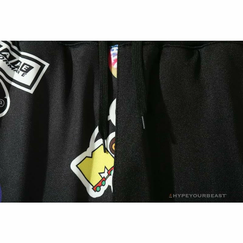 BAPE Badge LOGO Sticker Style Stitching Pants